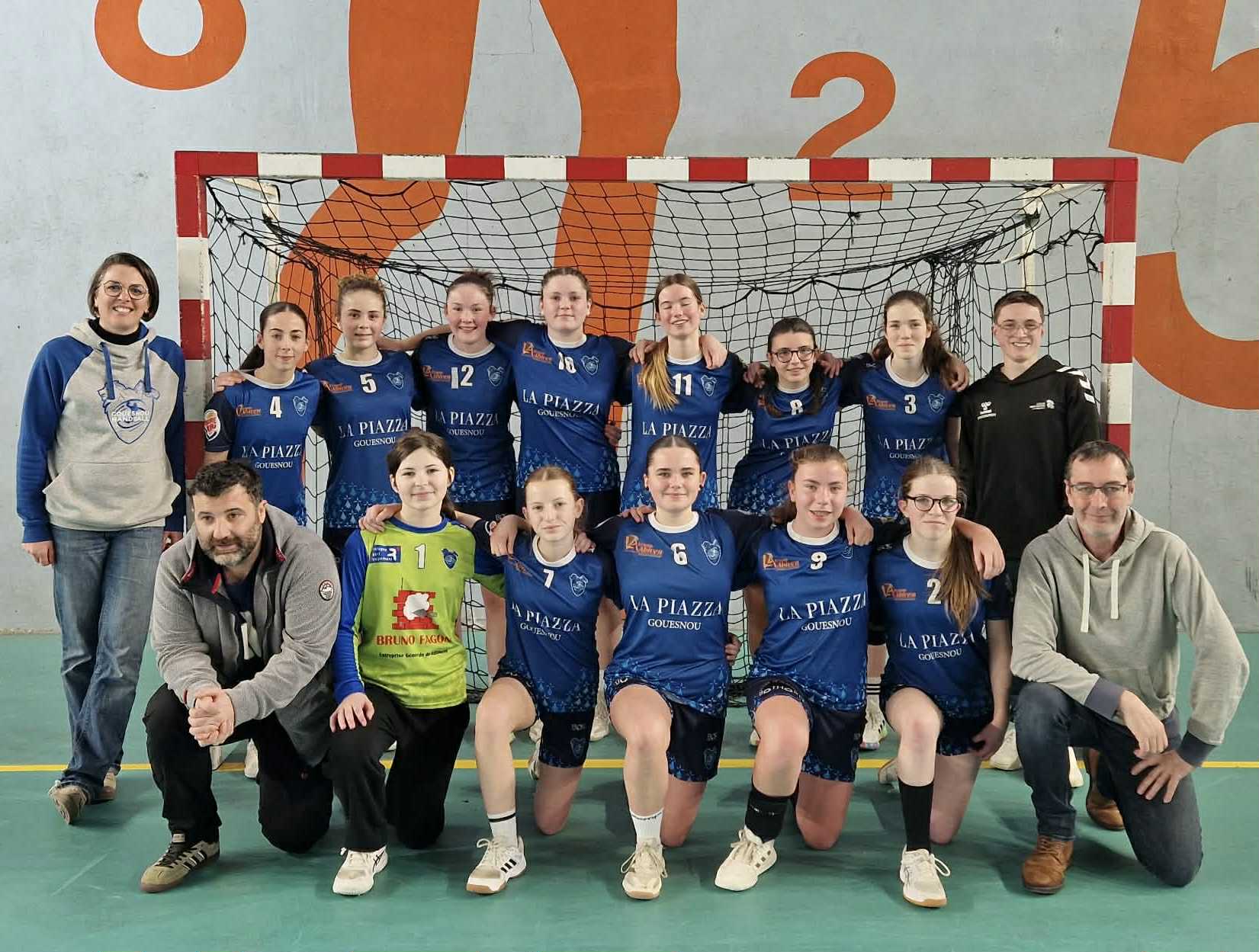 Équipe -15 filles Gouesnou Handball
