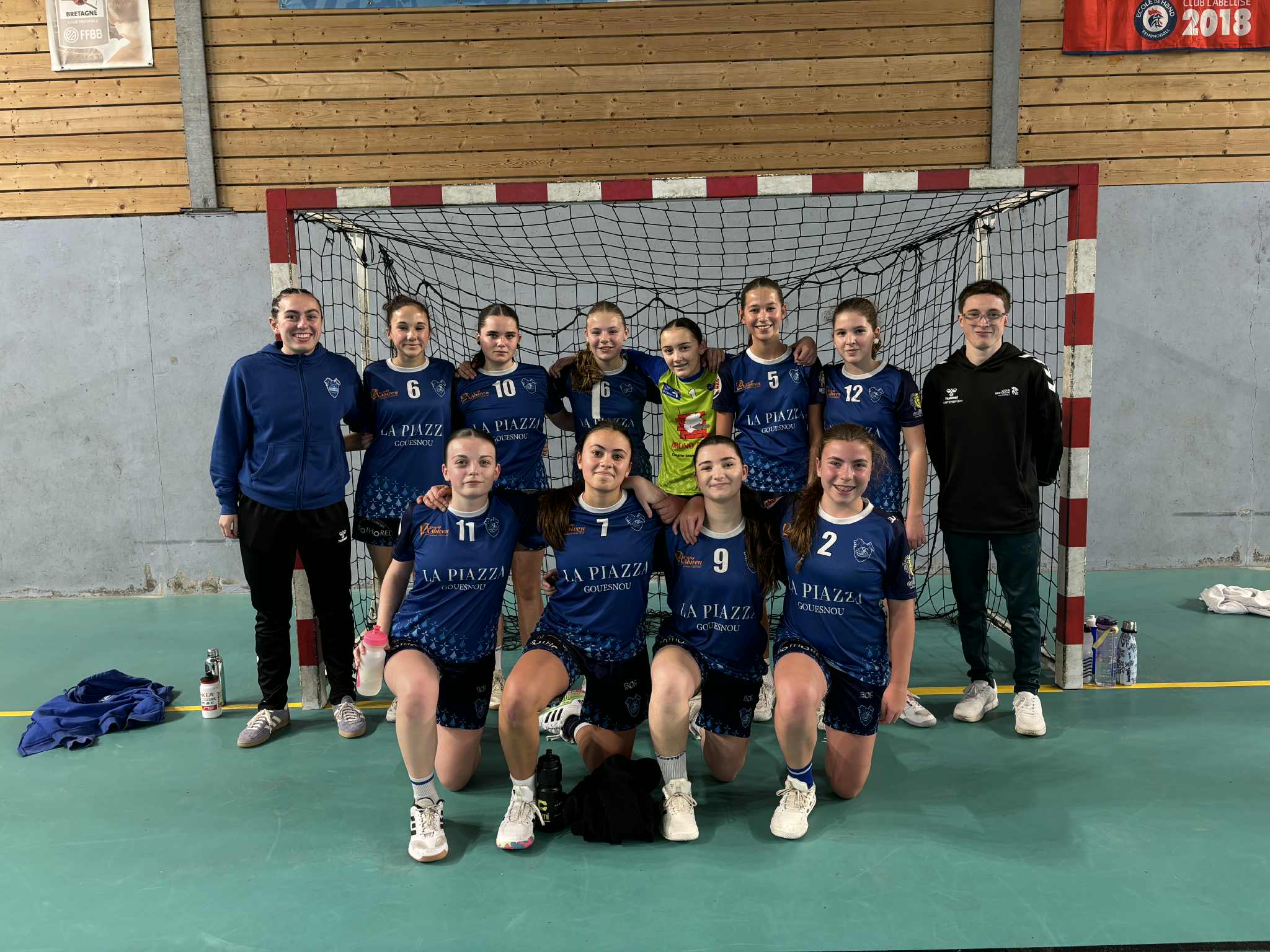 Équipe -15 filles division territoriale Gouesnou Handball