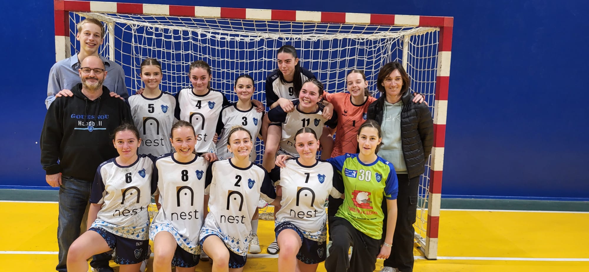 Équipe -18 filles division territoriale Gouesnou Handball